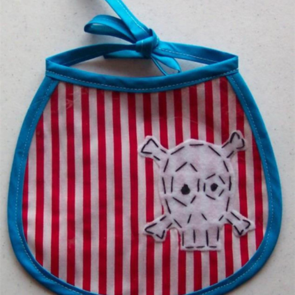 Baby BIB Custom Made NEW Vinyl & Cloth One Of A Ki - Picture 5 of 8